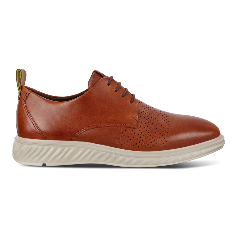 Zapatos Derby Hombre - ECCO St.1 Hybrid Lite Plain-Toes - Marrom - HEU348756